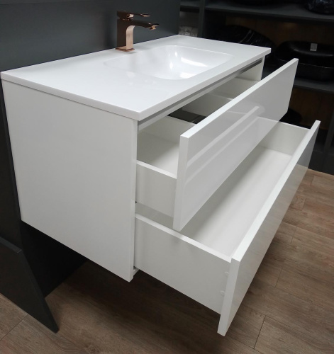 Тумба подвесная Vela Бланка 100П (открывание нажатием) TU27074