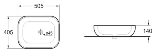 Умывальник Vincea VBS-101MA