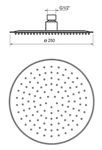 Верхний душ Ahti RS202