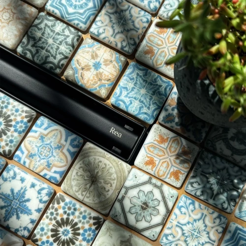 Душевой трап Rea Neox Slim pro black matt 500 G2744