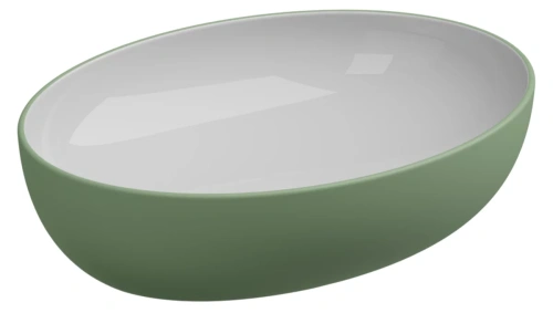 Раковина GSG Ceramic Design Easy EALAVOV55BI000/031, White/Salvia Matt