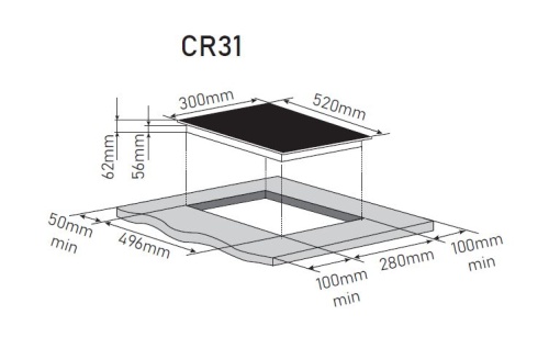Электрическая варочная панель Zorg CR31 black