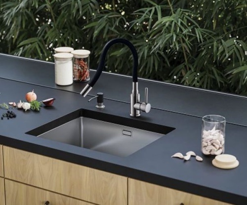 Смеситель для кухни Alveus FLEXA BLACK CHR 1147027