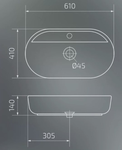 Умывальник Gid Bm1346