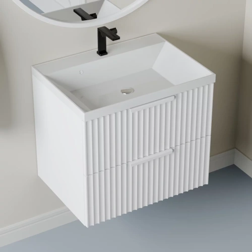 Тумба подвесная Vela Волна 60П под Classica (белый мат) белый хекси TU0123