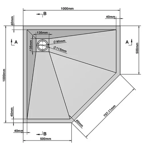 Душевой поддон Vincea VST-4SP1010G