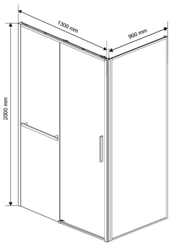 Душевой уголок Vincea Slim Soft VSR-1SS9013CLG