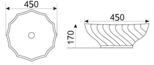 Умывальник CeramaLux 9073