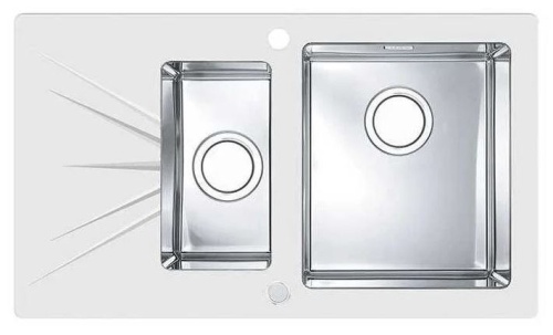 Мойка для кухни Alveus KARAT 20 UP белый  860x500 правая 1123805
