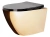Унитаз подвесной Rea Carlo Flat Mini Gold/Black C8990