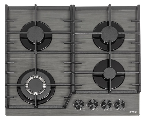 Газовая варочная панель ZORG HAG63 FDW gray