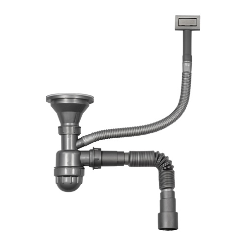 Мойка кухонная Arfeka Eco AR 500*500 GS black glass + satin