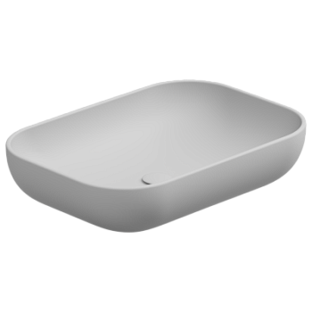 Раковина накладная 60x42 см GSG Ceramic Design Easy EALAVRE60001, белый матовый