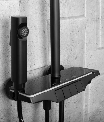 Душевая система Rea Savio black matt P8410