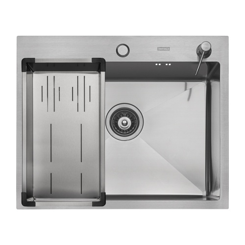 Комплект Arfeka Eco AR мойка 600*500, коландер G, дозатор satin decor millet