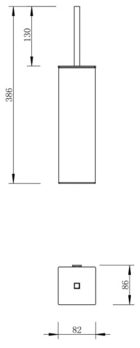 Ёршик настенный Vivi Felice F0413 BRONZO