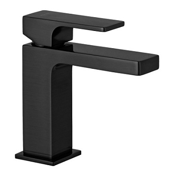 Смеситель для раковины Remer Absolute AU12CFP, чёрный брашированный хром