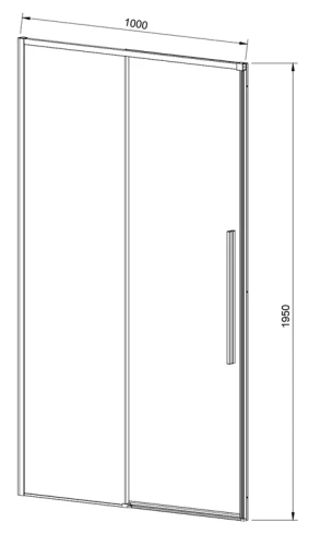 Душевая дверь Vincea Slim-N VDS-4SN100CL