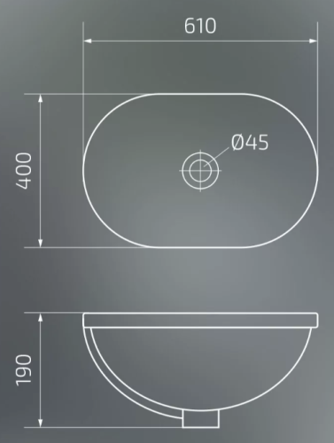 Умывальник Gid Bm1004