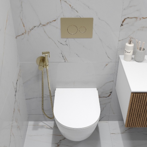 Комплект Oliveeka инсталляция OL-MQ-003 с унитазом OL-6016 и кнопкой OL-R22-BG