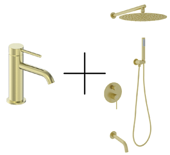 Набор душевой со смесителем Oliveeka OL-88939017+88139017-BG