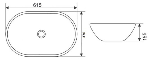 Умывальник CeramaLux 7811AJW