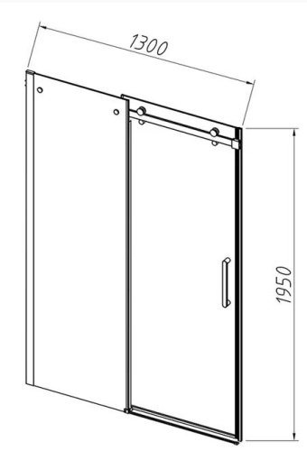 Душевая дверь Vincea Como-N VDS-4CN130CLB