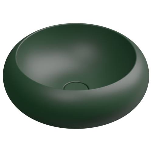 Раковина накладная 42 см GSG Ceramic Design Petra PELAV42036, Smeraldo Matt