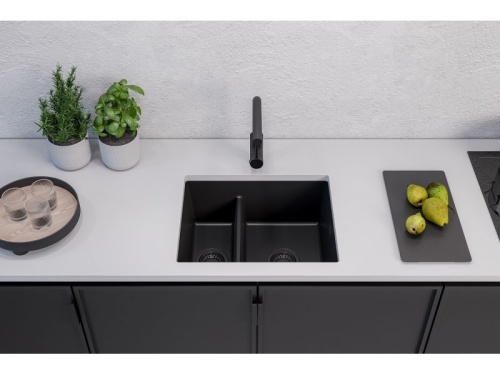 Мойка для кухни Alveus OMNI 50 Granital DEEP BLACK-G90 BE 550x450x198 1150071