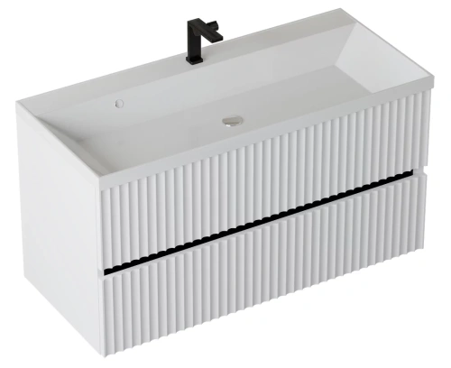 Тумба подвесная Vela Волна 80П под Classica (белый мат) черный гола TU5871