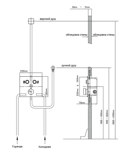 Душевая система Vincea Inspire VSFW-4I211RGM