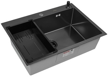 Комплект Arfeka Eco AR мойка 700*500, коландер G, дозатор black decor millet