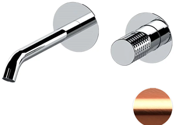 Смеситель для раковины Remer Celebrity CEC15PWBRP, медь брашированная