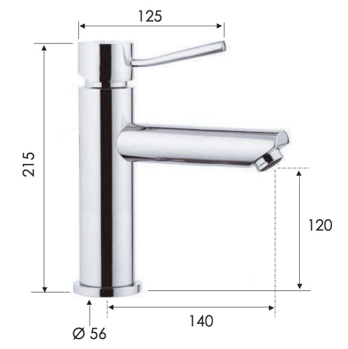 Смеситель для раковины Remer Minimal N11A