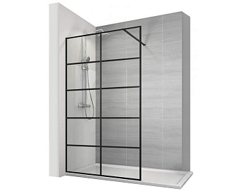 Душевая стенка Calani Soleo walk in 80 Black CAL-K6030