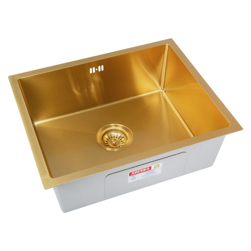 Мойка кухонная Arfeka Eco AR 550*450 gold PVD NANO