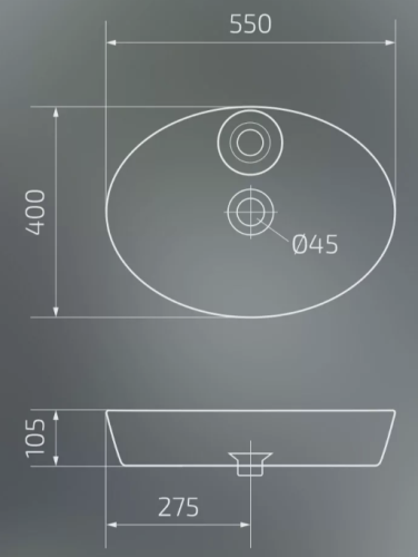 Умывальник Gid N9436