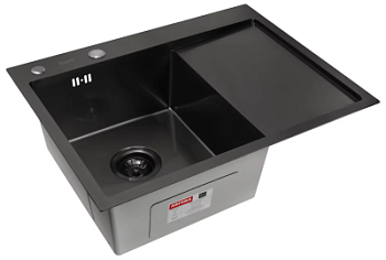 Мойка кухонная Arfeka Eco AR 650*500 L black PVD NANO