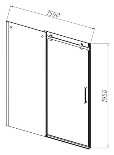 Душевая дверь Vincea Como-N VDS-4CN150CL