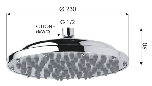 Верхний душ Remer 35323X