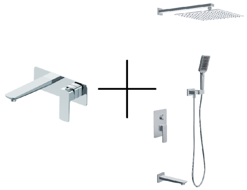 Набор душевой со смесителем Oliveeka OL-88939003+869003-CR