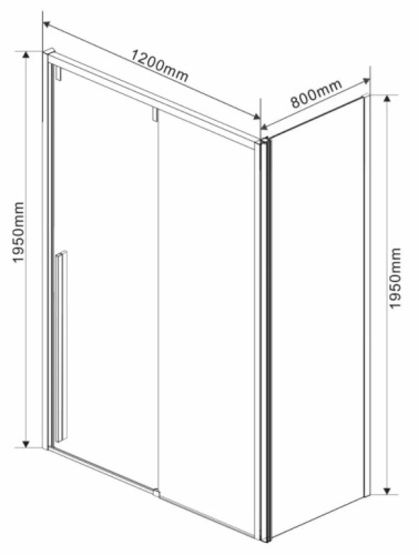 Душевой уголок Vincea Lugano VSR-1L8012CL-1