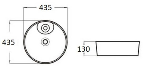 Умывальник CeramaLux D1306H011