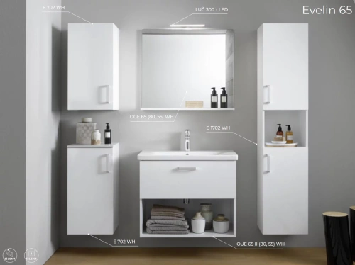 Пенал подвесной Kolpa-san Evelin E 1702 37 White matt 574060