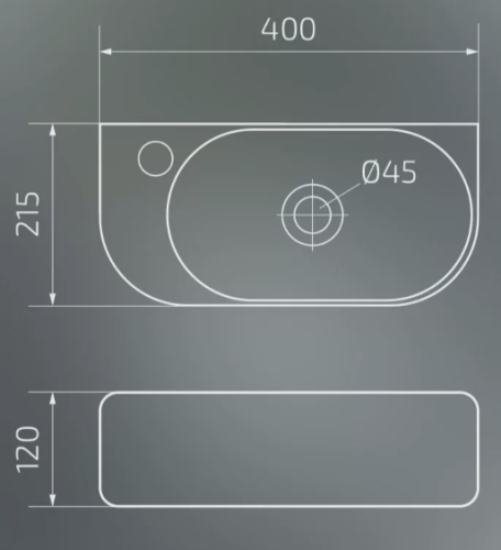 Умывальник Gid N9274R