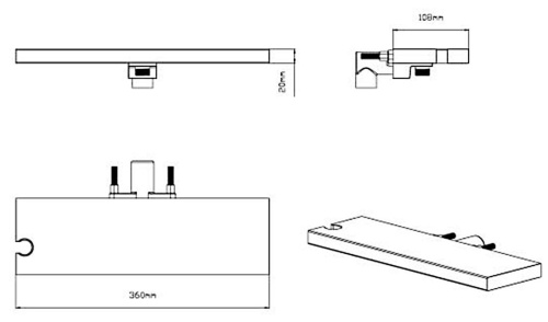 Душевая система Vincea VSFW-433TI3RGM