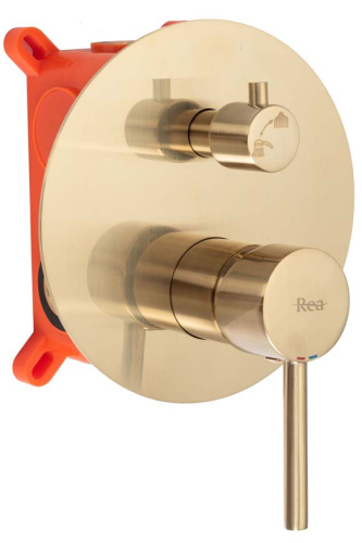 Душевая система Rea Lungo gold matt P4160
