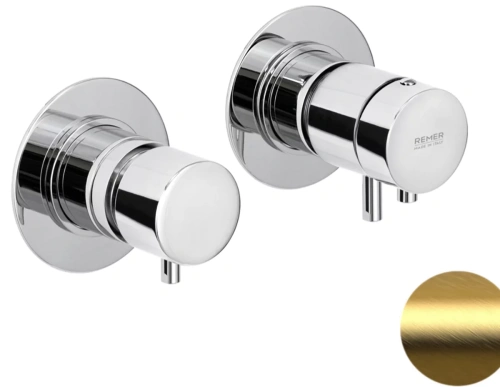 Смеситель для душа Remer X-style XT96D3BG, золото брашированное