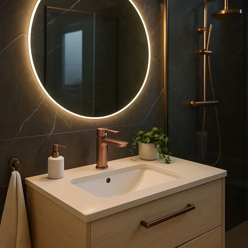 Смеситель для умывальника Rea Argus copper brush B3005