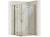 Душевой уголок Rea Hugo Double gold brush 80x80 K6608 Душевой уголок Rea Hugo Double gold brush 80x80 K6608
